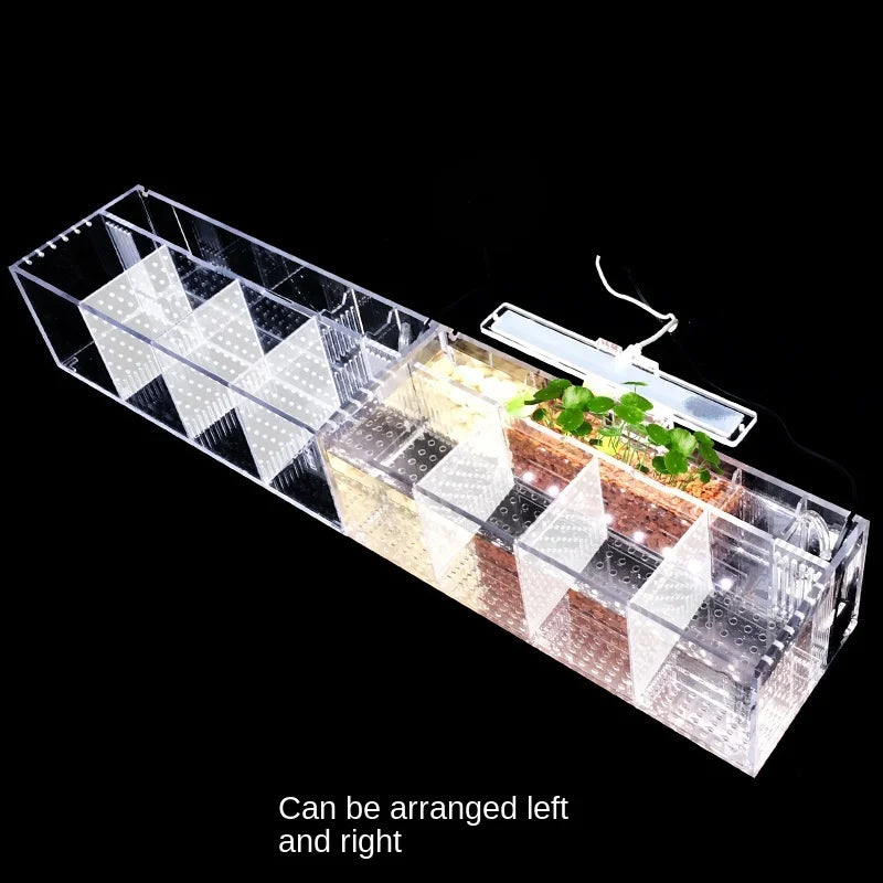 Acrylic Isolation Aquarium – LED, Heater & Pump for Betta Fish, Compact Betta Tank.