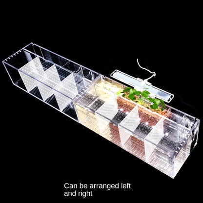 Acrylic Isolation Aquarium – LED, Heater & Pump for Betta Fish, Compact Betta Tank.