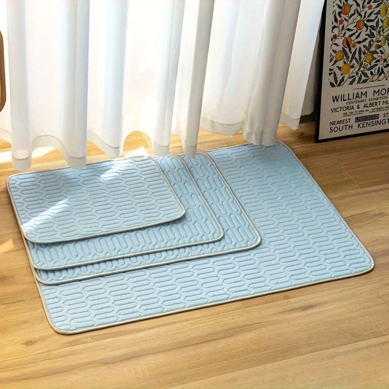 Keep your pet cool and refreshed with this 2025 upgraded ice‑cool mat and bed. Made with soft, sweat‑absorbent fabric, it stays breathable and comfortable for small, medium, and large pets. Washable, lightweight, and perf
