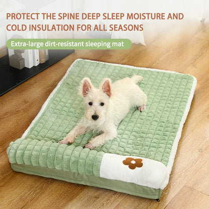 Thickened Fluffy Dog Mat with Removable Cover, Washable for All Pet Sizes