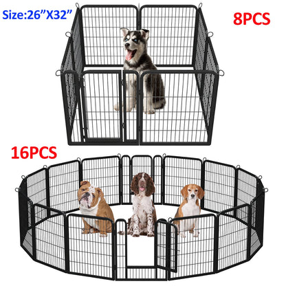 Heavy‑Duty Outdoor/Indoor Pet Fence & Puppy Exercise Pen.