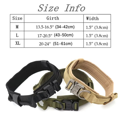 Strong Tactical Dog Collar & Lead – Control Handle