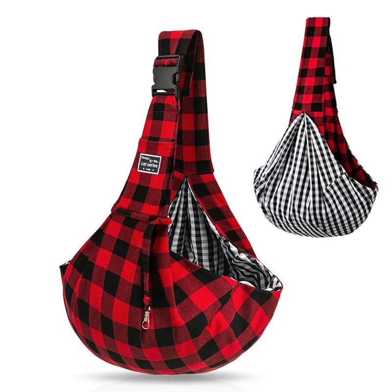 Thick Cotton Pet Outdoor Bag Soft Sloping Shoulder, Perfect for small pets