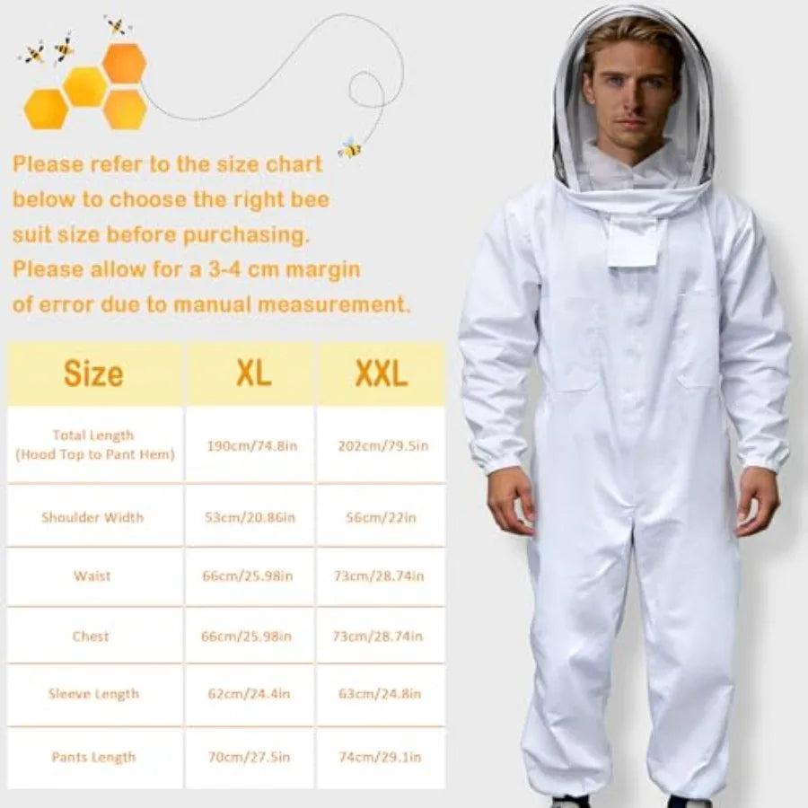Blisstime13‑Piece Beekeeping Starter Kit with Suit & Smoker, Beginner Beekeeping Starter Kit – Suit, Smoker & Hive Tools.