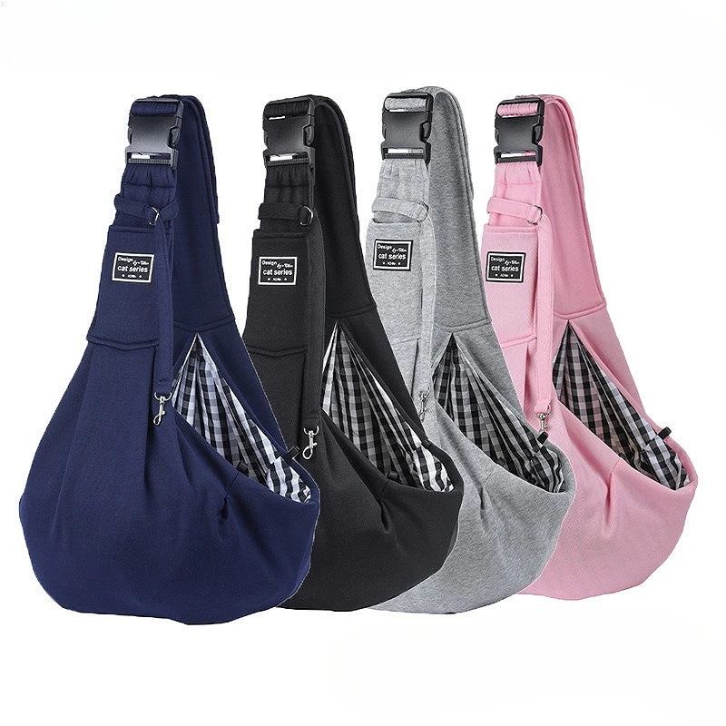 Thick Cotton Pet Outdoor Bag Soft Sloping Shoulder, Perfect for small pets