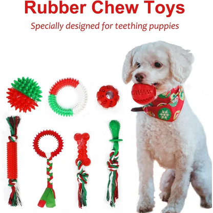Christmas Dog Toys 15‑Pack for Small & Medium Puppies