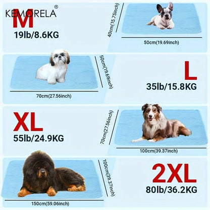 Keep your pet cool and refreshed with this 2025 upgraded ice‑cool mat and bed. Made with soft, sweat‑absorbent fabric, it stays breathable and comfortable for small, medium, and large pets. Washable, lightweight, and perf