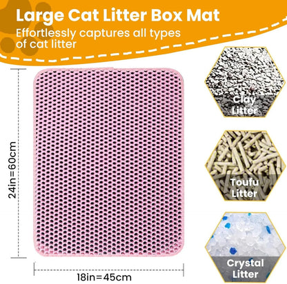 Wear‑Resistant Litter Box Mat for Kittens