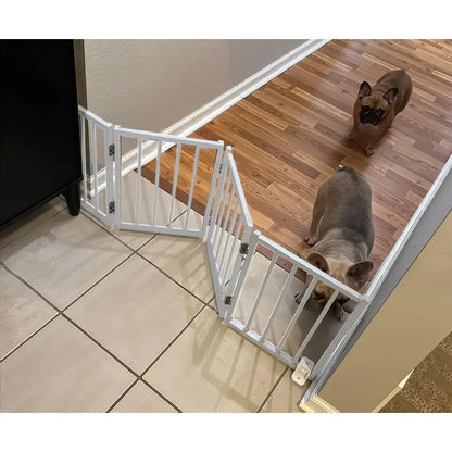 Foldable 16.5" Step‑Over Dog Gate
