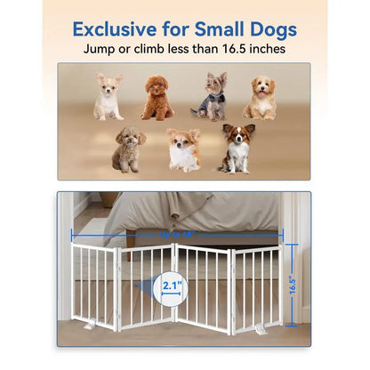 Foldable 16.5" Step‑Over Dog Gate