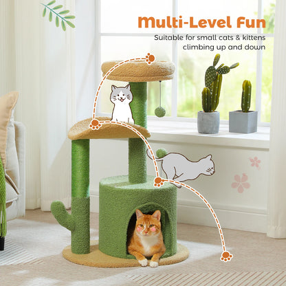 Cat Tower with Hammock, Condo & Perch