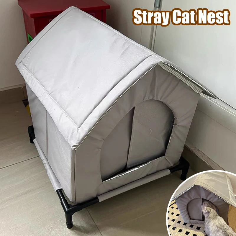 Weatherproof Pet House for Cats & Small Dogs