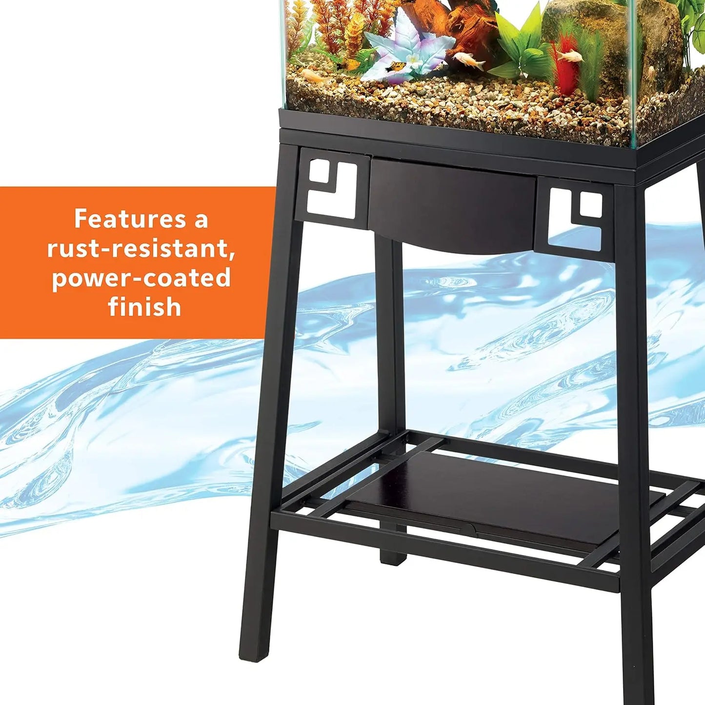 10 Gallon Fish Aquarium Stand with Steel Frame