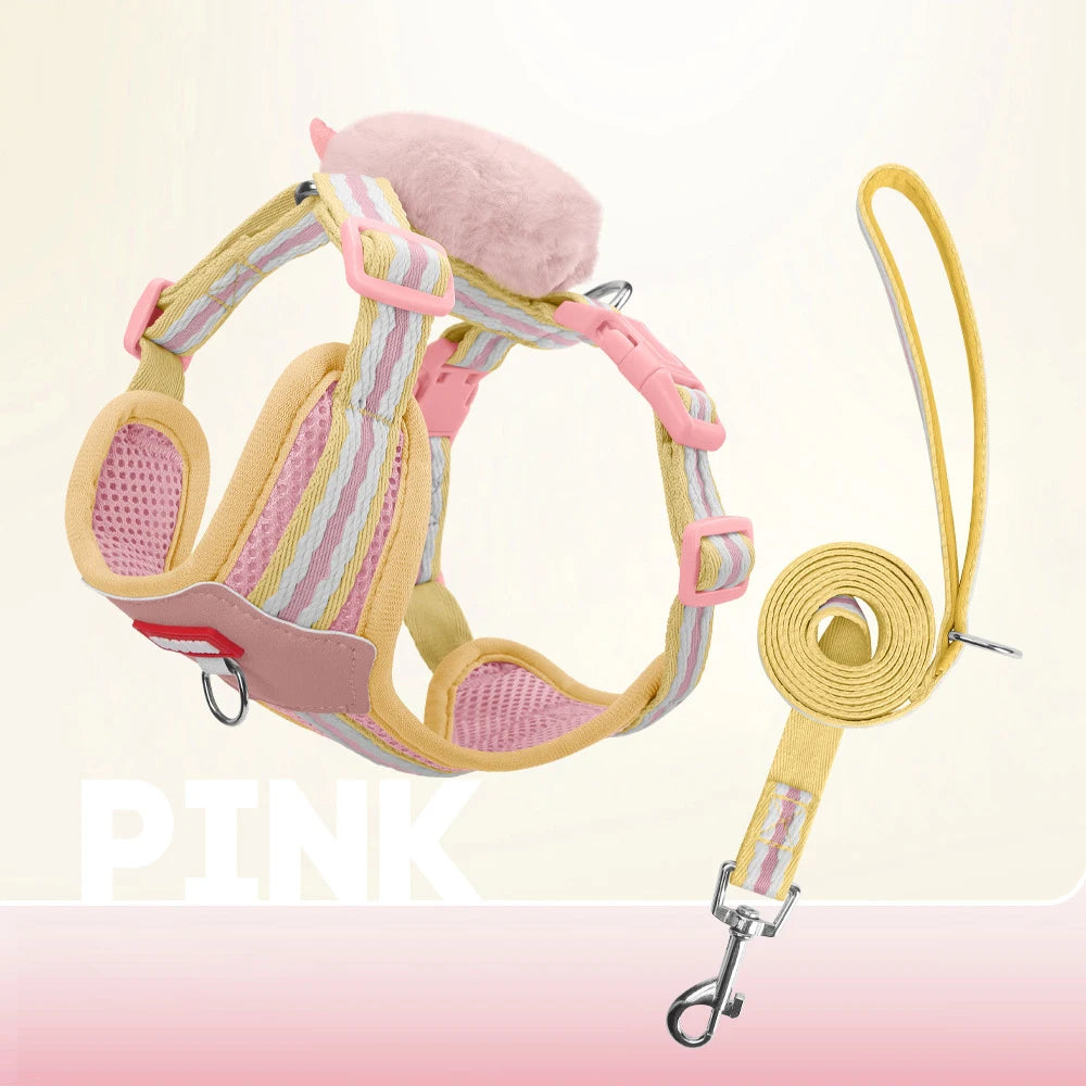 Small Dog Anti‑Escape Harness – Soft Vest Style, Adjustable Anti‑Escape Pet Harness for Small Breeds.