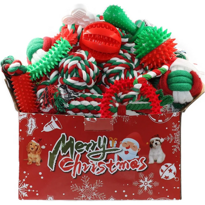 Christmas Dog Toys 15‑Pack for Small & Medium Puppies