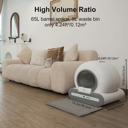 App‑Controlled Smart Litter Box with Accessories