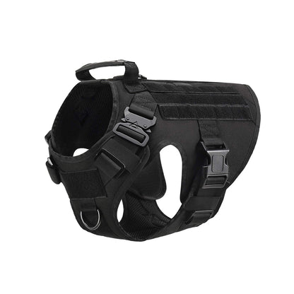 Adjustable Tactical Dog Vest with Leash & Accessory Pouches, Training & Walking Tactical Dog Vest Set – Large Breeds.