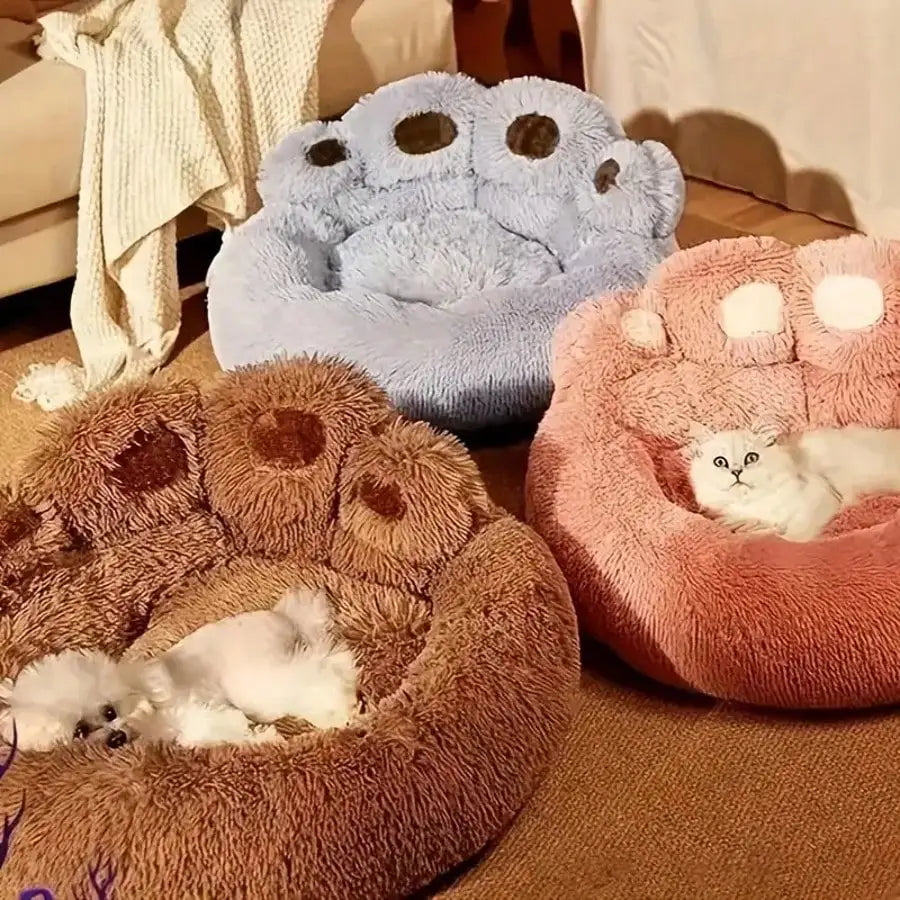 Bear Paw Puppy Bed – Soft, Warm & Comfortable, Cute Bear Paw Pet Sofa for Dogs & Cats.