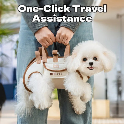 Dog & Cat Travel Bag with Traction Leash