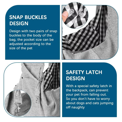 Pet Crossbody Shoulder Bag Carrier Bag Outdoor Travel Portable Cat Puppy Sling Carrier Bag Cat Backpacks Dog Carrying Supplies