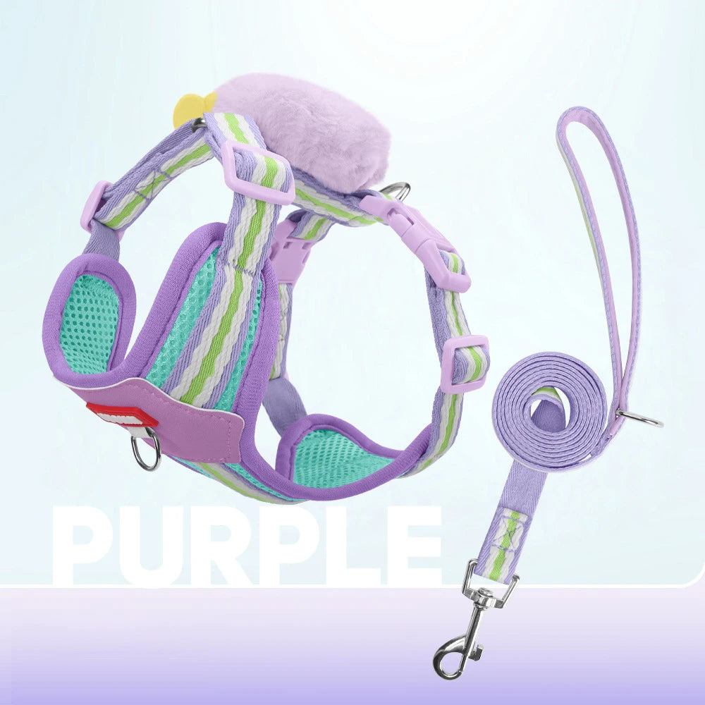 Small Dog Anti‑Escape Harness – Soft Vest Style, Adjustable Anti‑Escape Pet Harness for Small Breeds.