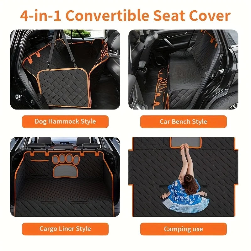 Heavy‑Duty, Scratch‑Resistant, Anti‑Slip Rear Car Seat Protector