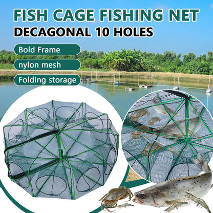 Multi‑Catch Folding Fishing Cage