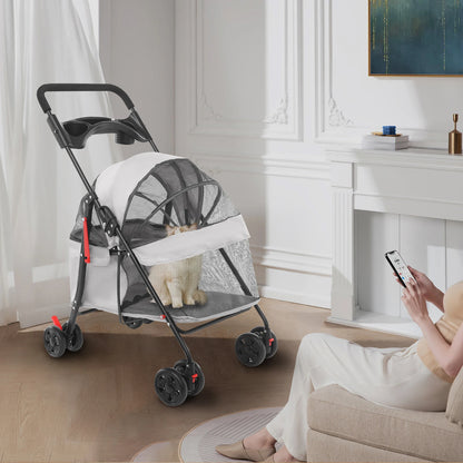 Foldable Lightweight, Travel‑Ready Pet Walking Trolley