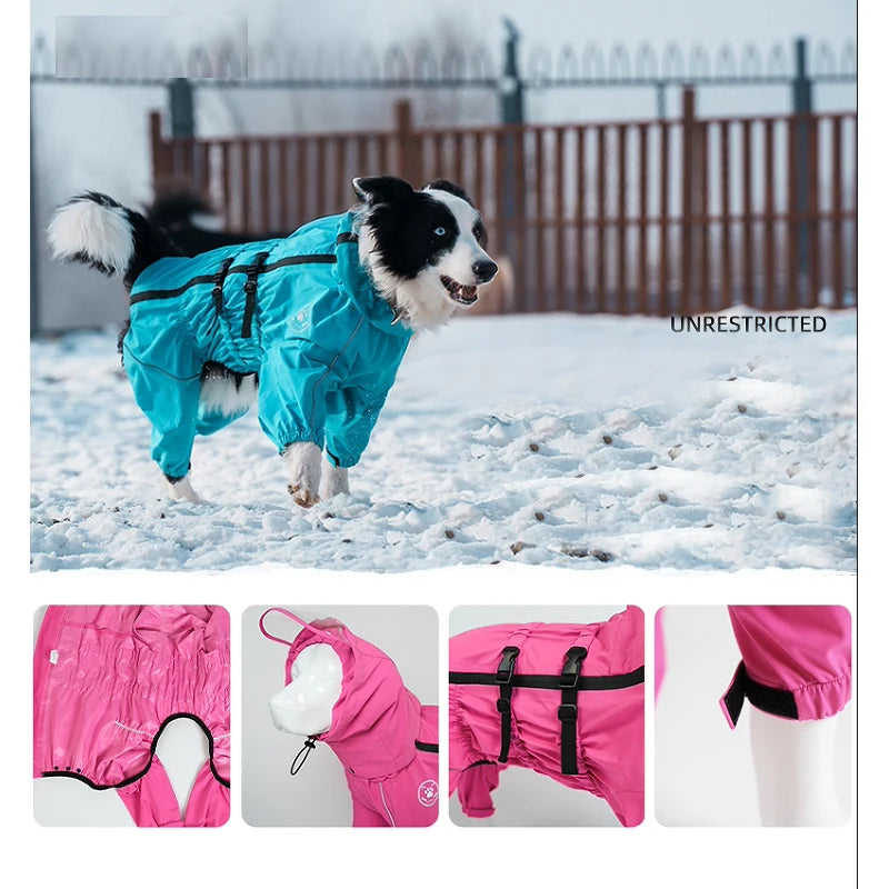 Autumn/Winter Reflective Dog Raincoat