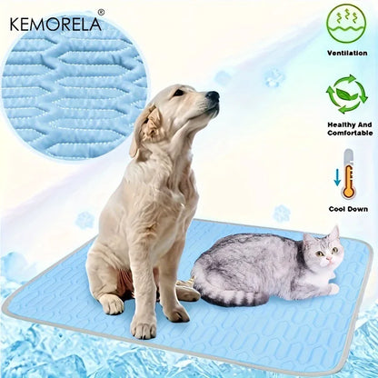 Keep your pet cool and refreshed with this 2025 upgraded ice‑cool mat and bed. Made with soft, sweat‑absorbent fabric, it stays breathable and comfortable for small, medium, and large pets. Washable, lightweight, and perf