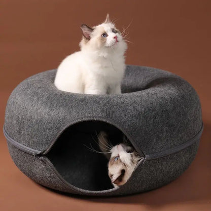 Interactive Cat Bed Tunnel for Play & Training