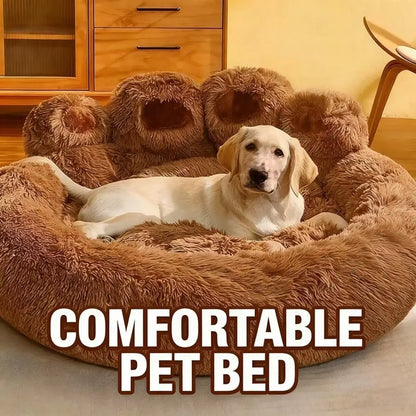 Bear Paw Puppy Bed – Soft, Warm & Comfortable, Cute Bear Paw Pet Sofa for Dogs & Cats.