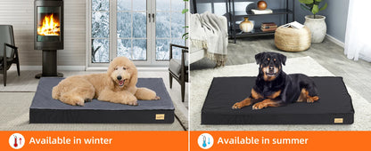 Supportive Pet Bed with Waterproof Lining, Non‑Slip Bottom & Machine‑Washable Cover