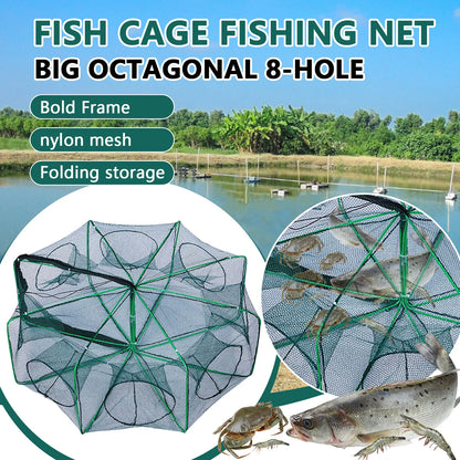 Multi‑Catch Folding Fishing Cage