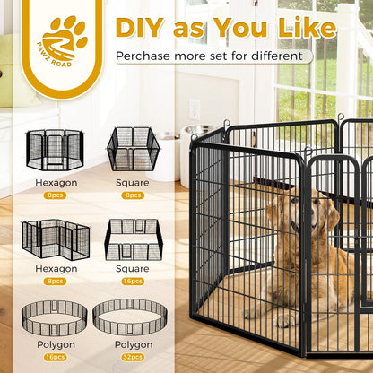 Heavy‑Duty Outdoor/Indoor Pet Fence & Puppy Exercise Pen.