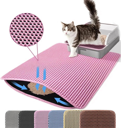 Wear‑Resistant Litter Box Mat for Kittens