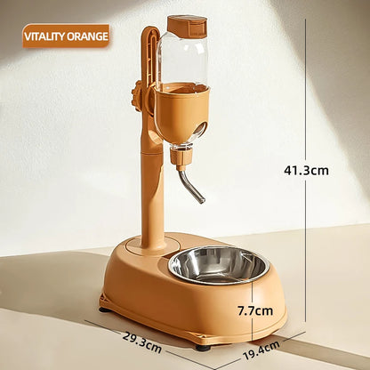 Automatic Pet Dispenser Anti-tip pet Bowl Drinking Water Bottle Feeder Hanging Kettle, Food Container Pets Supplies