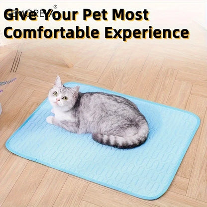 Keep your pet cool and refreshed with this 2025 upgraded ice‑cool mat and bed. Made with soft, sweat‑absorbent fabric, it stays breathable and comfortable for small, medium, and large pets. Washable, lightweight, and perf
