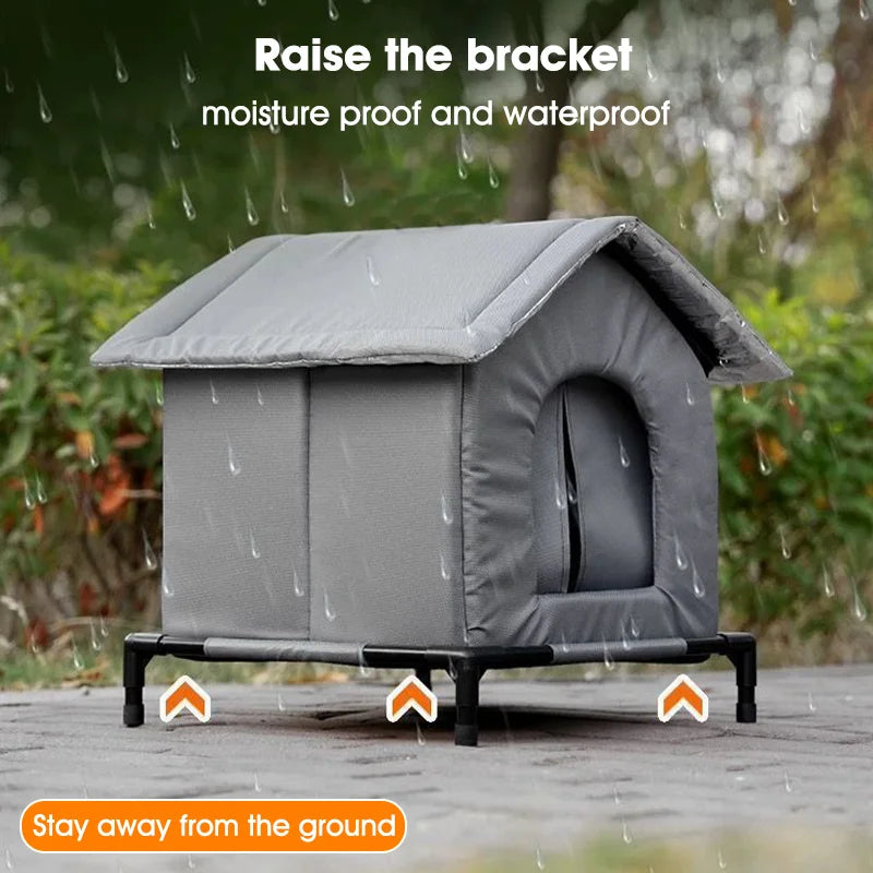 Weatherproof Pet House for Cats & Small Dogs