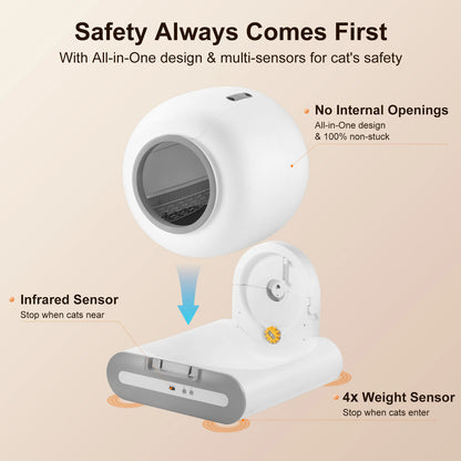 App‑Controlled Smart Litter Box with Accessories