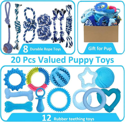 Christmas Dog Toys 15‑Pack for Small & Medium Puppies