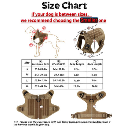 Train, walk, and handle your large dog with confidence using this durable harness and leash set. Designed for German Shepherds, Malinois, and other strong breeds, it offers secure control, a comfortable fit, and a sturdy coll