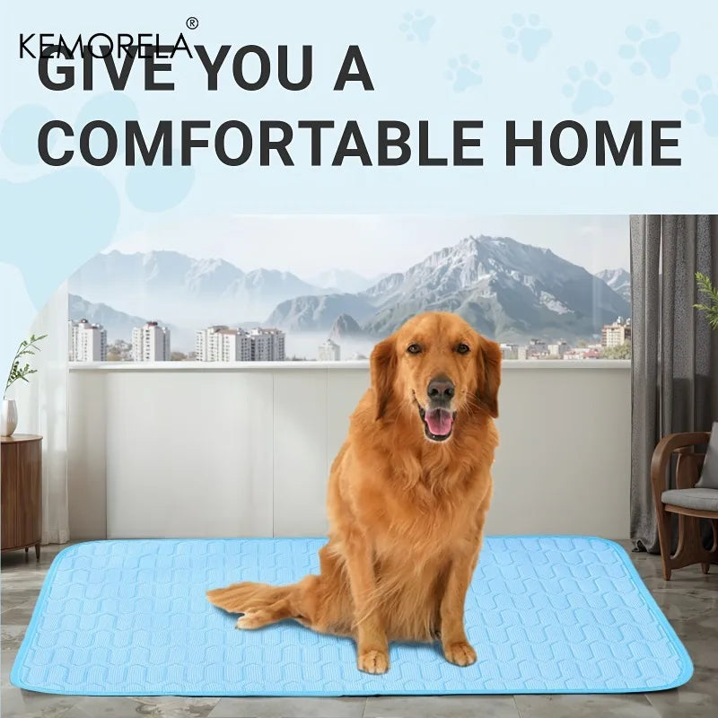 Keep your pet cool and refreshed with this 2025 upgraded ice‑cool mat and bed. Made with soft, sweat‑absorbent fabric, it stays breathable and comfortable for small, medium, and large pets. Washable, lightweight, and perf