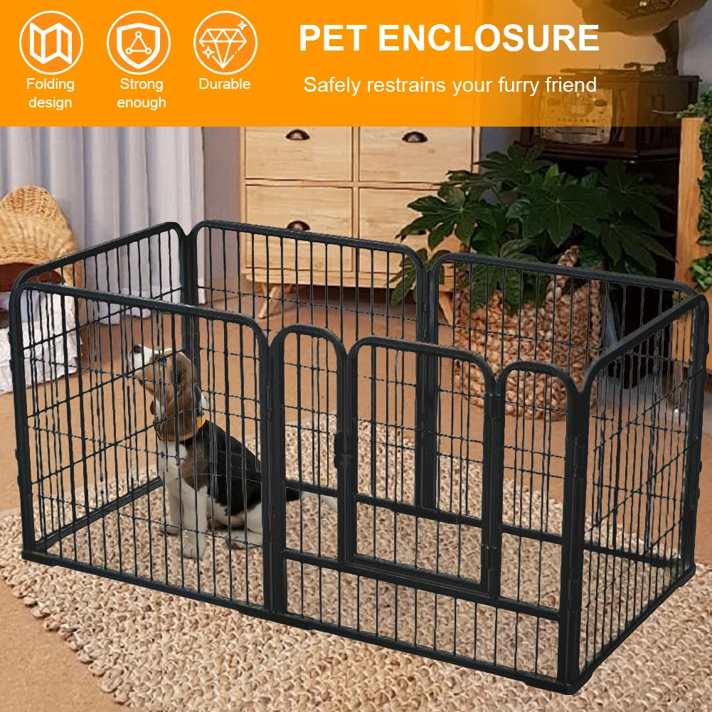 Foldable Dog Indoor/Outdoor Exercise Pen for Puppies & Small Pets