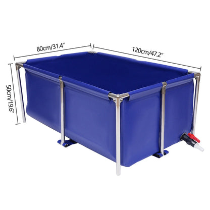 Aquarium Fish Water Tank Anti-rust Canvas Ornamental Swimming Pool Thickened Waterproof Large capacity Lobster Breeding Pond