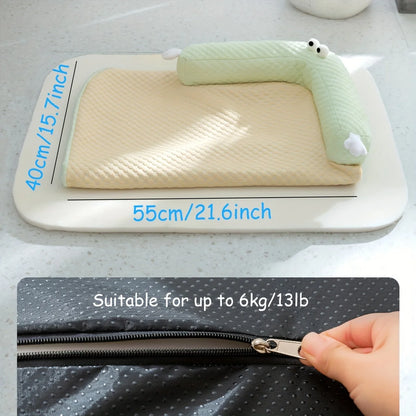 Give your pet a cool, comfy place to rest with this big‑eyed monster cooling mat. Breathable, absorbent, and washable, it keeps dogs and cats comfortable all summer. Perfect as a cozy nest for naps on floors, sofas, or beds