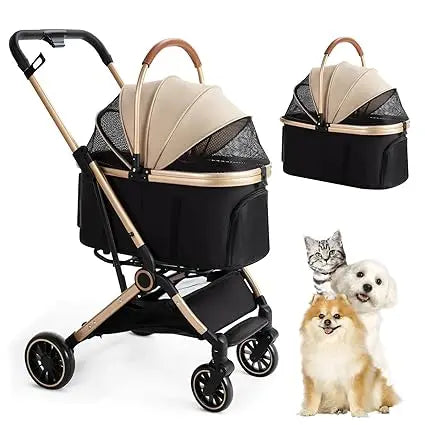 Detachable Carrier Bag: Use as a stroller or a portable pet bag