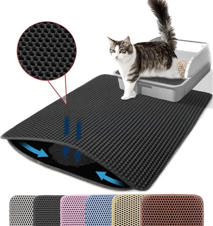Wear‑Resistant Litter Box Mat for Kittens