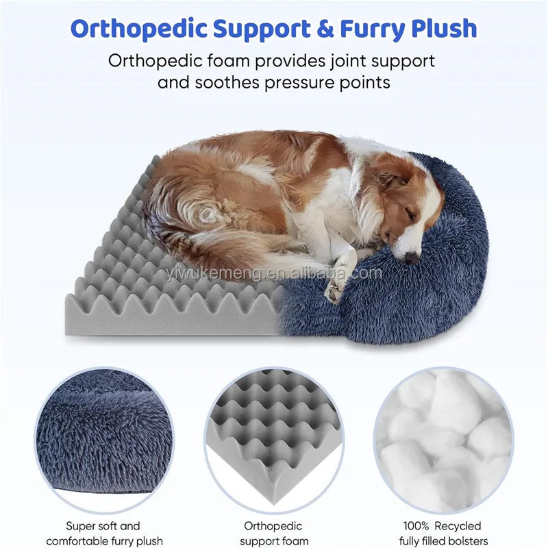 Give your large dog the deep, restorative rest they deserve with this thickened orthopedic bed. The egg‑crate sponge supports joints and pressure points, while the plush cover removes easily for quick washing. Durable, cozy
