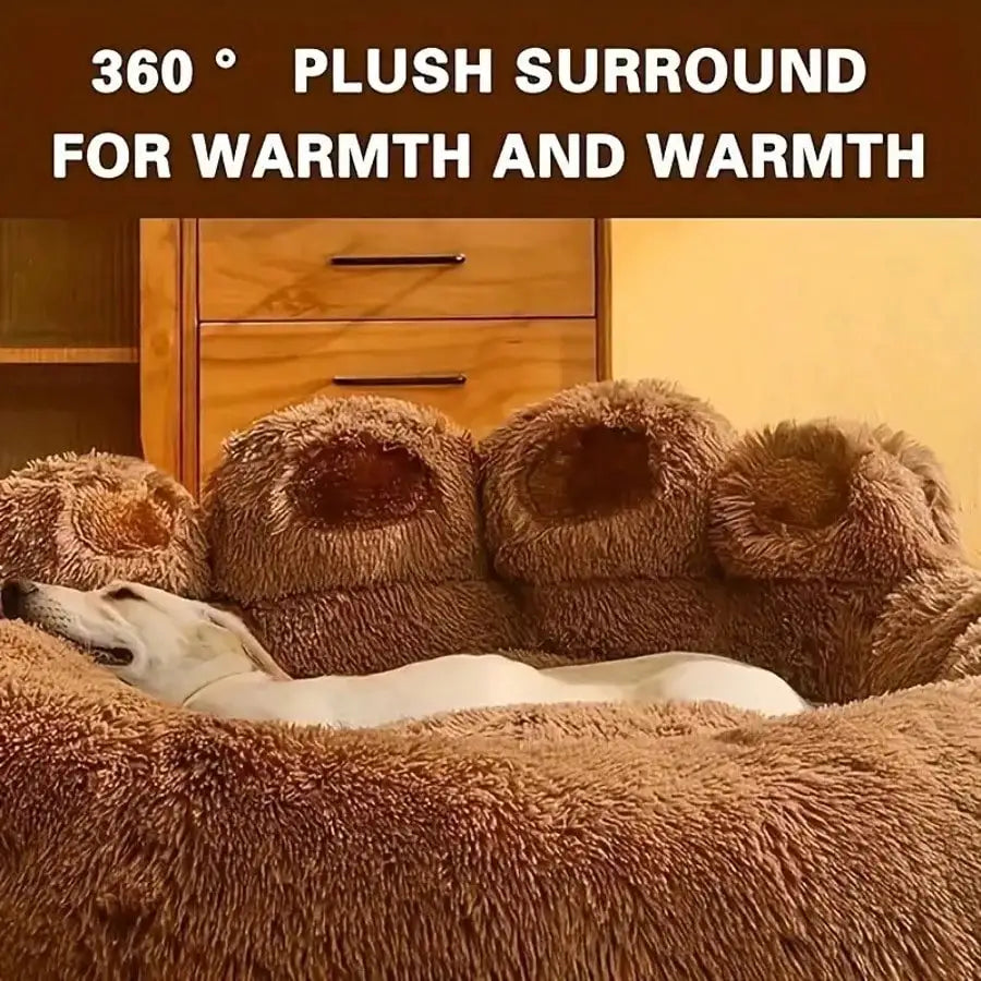 Bear Paw Puppy Bed – Soft, Warm & Comfortable, Cute Bear Paw Pet Sofa for Dogs & Cats.